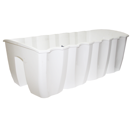 DCRO600 Кашпо балконное подв.Crown 58x27,8; h20,1 см; 18,00 л. белый