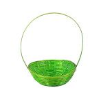 Корзина плетеная (бамбук) D-19 см H-5см зеленый (ш/к 3579) М