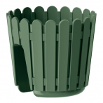 Кашпо на перила LANDHAUS railing d30; h21 см зеленый лист (laurel green) (ш/к 6737) *