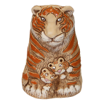 Тигрица с тигрятами цветочное кашпо 21*13*11 см 1,2 л *