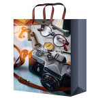 Optima Пакет подарочный с глянц.ламинацией 26,4x32,7x8 см (L) Стильный фотоаппарат, 128 г ПКП-4300