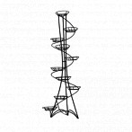 Подставка напольная Спираль на 10 цв 172*50*50см