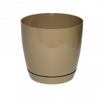 0741-002 Кашпо Toscana+подд.-круг d13; h12,5 см;1.60 л кофе (cafe latte) ()