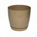 0741-002 Кашпо Toscana+подд.-круг d13; h12,5 см;1.60 л кофе (cafe latte) *