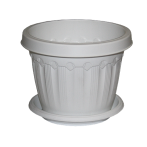 Кашпо с подд. Флавия d14 1,0л белый