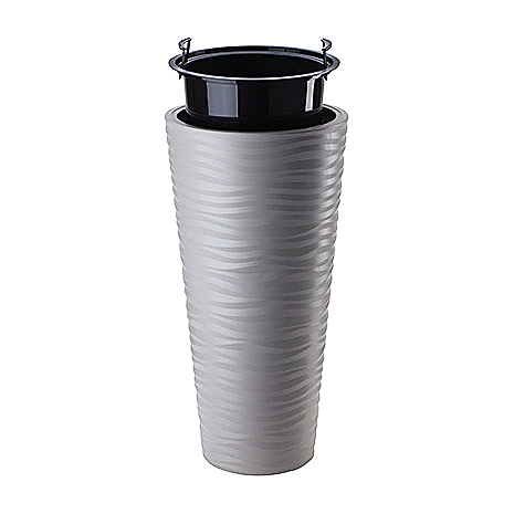 2724-014 Кашпо Sahara SLIM d40;h78см. 63 л.с вкладышем антрацит (вкладыш 048408) *