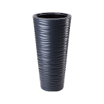 2724-014 Кашпо Sahara SLIM d40;h78см. 63 л.с вкладышем антрацит (вкладыш 048408) *