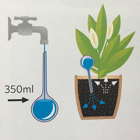 ELHO Ороситель пластиковый aqua care d9; h30см 0,3л прозр. фиолетовый (eggplant) (2шт в уп.)