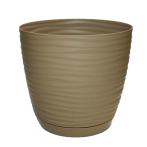 3010-002 Кашпо Sahara petit с прикреп. подд. d13; h11,8 см; 1,00л кофе (cafe latte) *