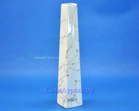 014 (ас):ваза для сухоцветов АРФА бел d3.5cm h33см