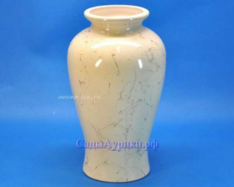 133 (ас):ваза для сухоцветов СОНЕТ беж d11.5cm h32см