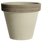 0115JFE Горшок керамический Vaso Vulcano Graffiato d15; h13,7 см серо-коричневый (под059766,054650)