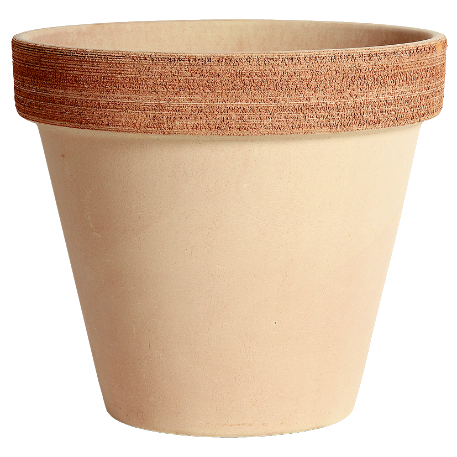 0127GPKB Горшок керамический Vaso Graffiato d27; h24,5 см терракот (подд. 054644, d23)