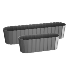 DDEC600-405U Балконный ящик Boardee Case d58,7*14,4; h13 см 7,9 л св. серый (kam.szarny/tany grey)*