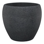 282 Кашпо пластик. Schwarz-Granit d48см 50л. гранит (ш/к 5261)