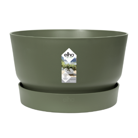 ELHO Миска с прикрепл. поддоном greenville bowl d33; h20см зеленый лист (leaf green) (ш/к 2464)