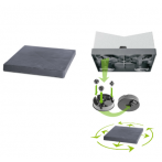 IPMS300-S433 Подставка квадр. на колесиках Mobile Platform Square 29*29; h4см антрацит(anthracit)