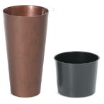 DTUS400C-7601U Кашпо Tubus Slim Corten d40;h76см с вклад(вкл.058481)(брак покрытия:сколы/царапины) *