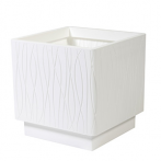 Кашпо квадрат. NATURALIA 40*40; h39см 52,8 л белый (OPTICAL WHITE) (ш/к9486) *
