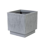 Кашпо квадрат. NATURALIA 40*40; h39см 52,8 л серый (GREY/ANTICATO) (ш/к9455,0300) *