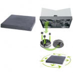IPMS400-S433 Подставка квадр. на колесиках Mobile Platform Square 39*39;h4,5см антрацит(anthracit)*