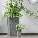 DURS170E-425U Кашпо квадр. Urbi Square Effect 17*17; h32 см marengo с вклад. (вкл.059377) *