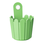 Кашпо LANDHAUS mini d6; h10,5см св. зеленый (whithe green) (ш/к 9323) *