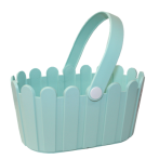 Кашпо с ручкой LANDHAUS basket 28*18*14 см мята (mint) (ш/к 8604) *