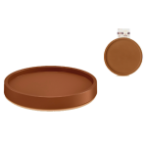 IPRR450-R624 Поддон на колесиках Mobile Saucer Round d44,6; h6см теракот (terracota) *