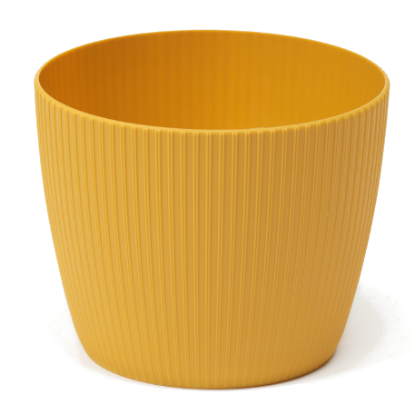 753 Кашпо MAGNOLIA JUMPER d19; h13 горчичный (musztardowy) (п/д 060637) *