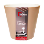Горшок для цветов London 230 мм, 5л молочный шоколад