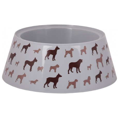 М4722 Миска "Dogs" 1,2л (серый) *