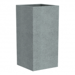 240 Кашпо пластик. высок. C-Cube High Stony Grey 28*28; h48 см серый камень (ш/к 2175)