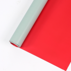 Упак. материал Новая двухцветная матовая пленка, 60 см х 10 м, красный / серый (ш/к 3347) *
