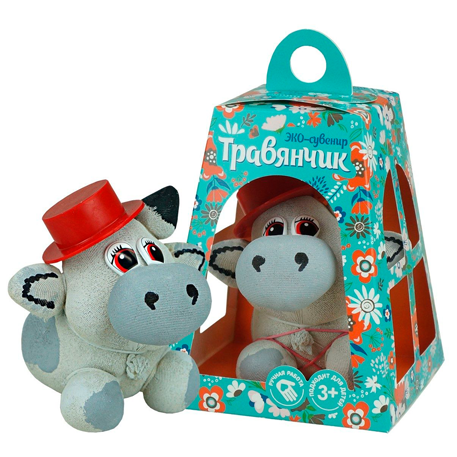 Травянчик в домике Бычок серый (345)