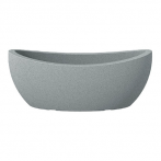 253 Кашпо пластик. Jardiniere Stony Grey d58*23 см 15л. серый камень (ш/к 5688)