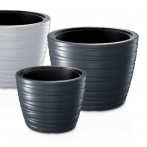 DLMZ500-S433 Кашпо MAZE d47,5; h34,9 см 40/48 л антрацит (anthracite) (вкл. 050981) *