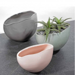 396631 Кашпо Pflanz-Jardiniere Mariposa grau d22 cm серый (ш/к 3346) *