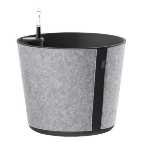 Кашпо в фетре Casa sleeve pot round d26 h22 см 8л серый (slate) (ш/к 7437) ()
