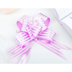 Бант-бабочка с принтом Полоски, 3 см, фиолетовый БЛ-6504 *