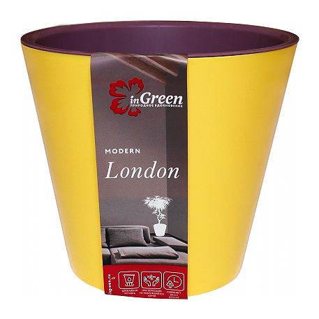 Горшок для цветов London 190 мм, 3,3л Спелая груша
