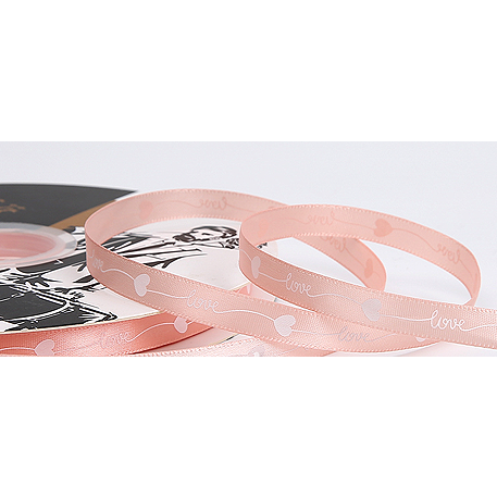 Лента декоративная "Талия", полиэстер, 10 мм х 95 ярд., розовый (5 шт./упак.)(ш/к 1380)*