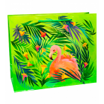 Пакет подарочный с глянц. лам. (горизонтальный) 33х45,7х10,2см(XL) Красивый фламинго,157 г ПКП-1848*