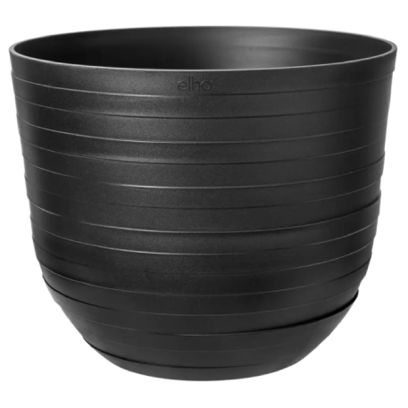 ELHO Кашпо fuente rings round d30 см черный (onyx black) (ш/к 0165)