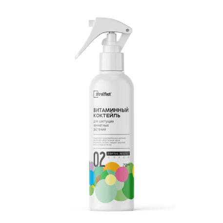 Витаминный коктейль для цветущих комнатных растений UltraEffect Fresh Boost 250 мл (Спрей) шк (0783)