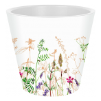 Горшок для цветов InGreen London Deco D230 мм, 5л, c дренажной вставкой Meadow grass *