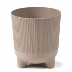 223 Кашпо на ножках ARIA eco coffee jumper d16; h17,5см 2,4л кофе latte *