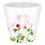Горшок для цветов InGreen London Deco D125мм, 1л, c дренажной вставкой Meadow grass *