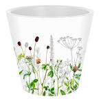 Горшок для цветов InGreen London Deco D190 мм, 3,3л, c дренажной вставкой Meadow grass *