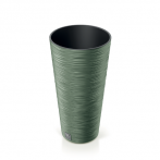 DFRH250-5615C Кашпо FURU ROUND SLIM d25,h48см зеленый (earth green) с вклад. (вклад 058479)